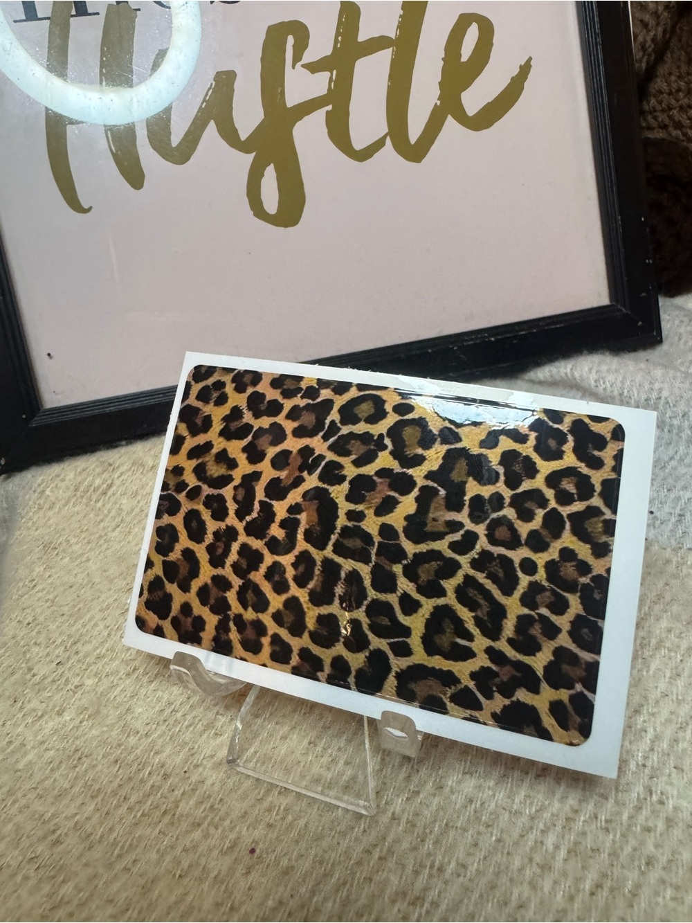 Leopard Print Gift Card Sleeve - Faux Animal Print